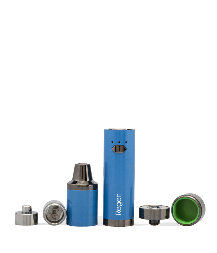 Blue apart Yocan Regen Advanced Concentrate Vaporizer on white studio background